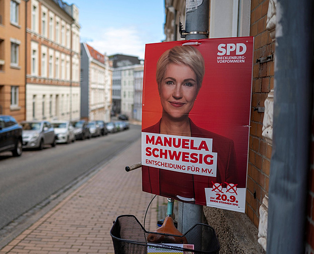 Sociální demokraté v Meklenbursku předstihli AfD, ukázal průzkum před volbami